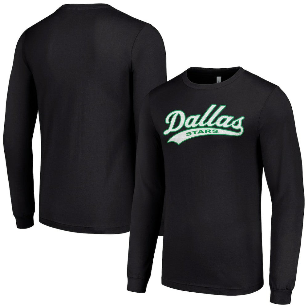 Dallas Stars Starter Tailsweep T-Shirt - Black | NHL Lifestyle