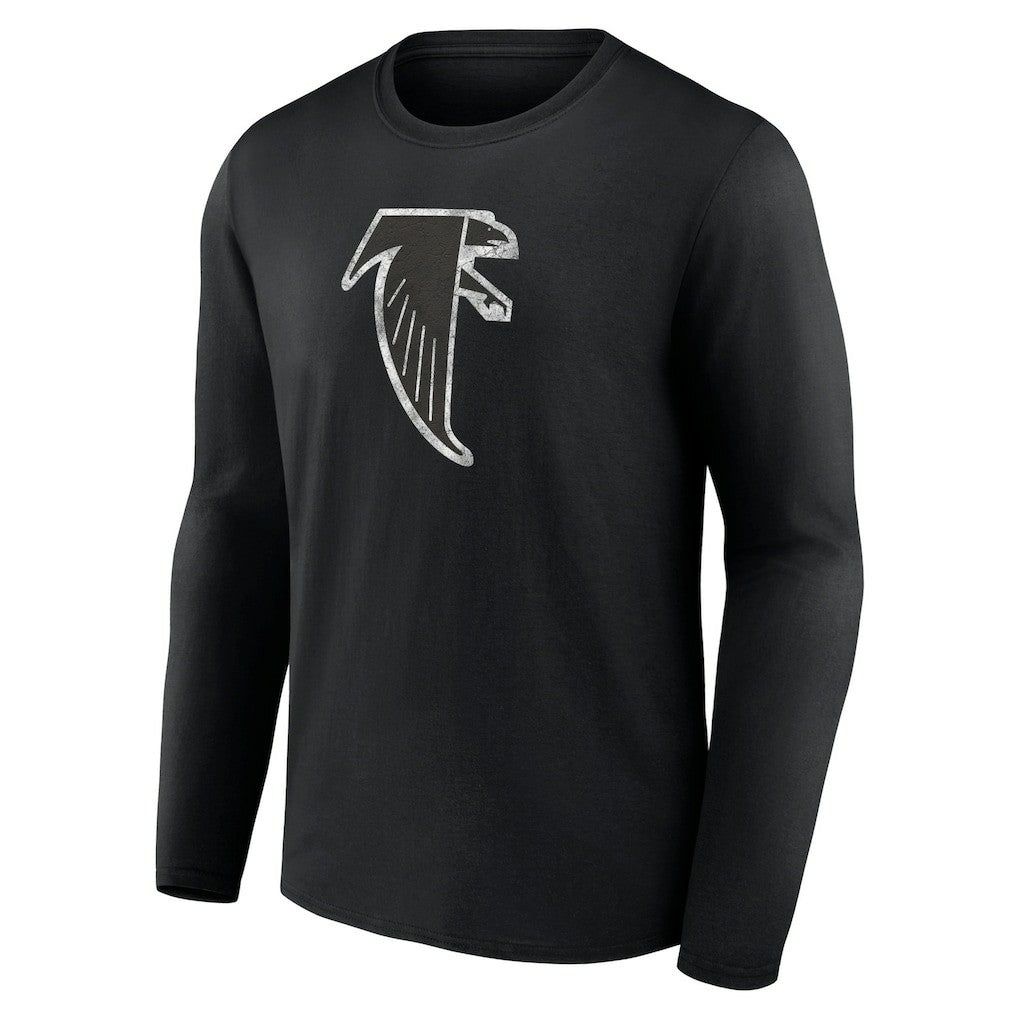 Atlanta Falcons Throwback Long Sleeve T-Shirt - Black - NFL