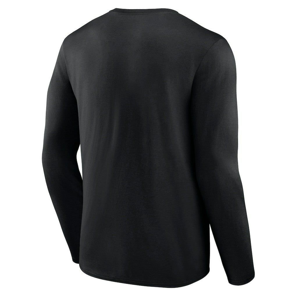 Atlanta Falcons Throwback Long Sleeve T-Shirt - Black - NFL