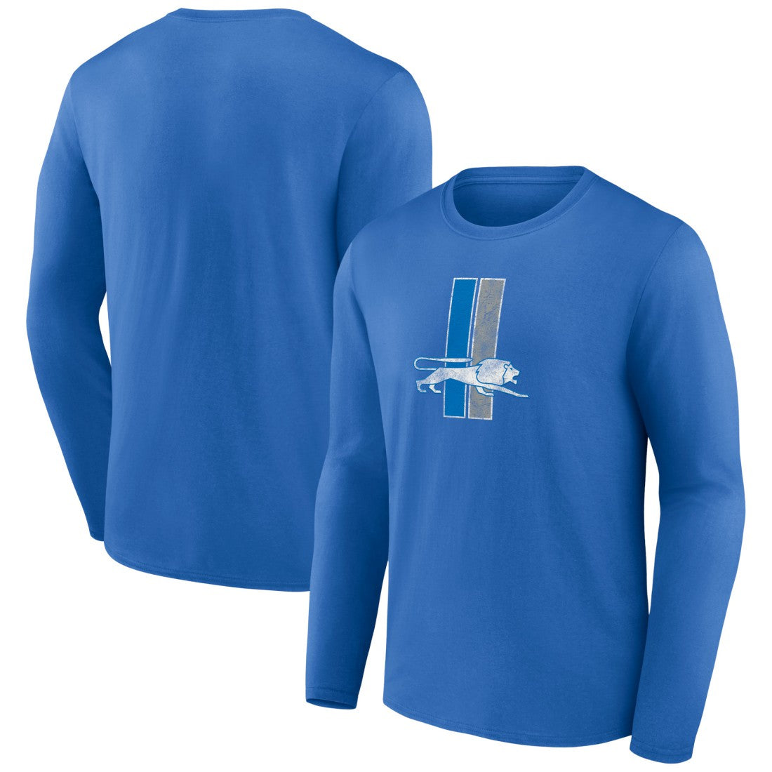 Detroit Lions Throwback Long Sleeve T-Shirt - Blue - NFL