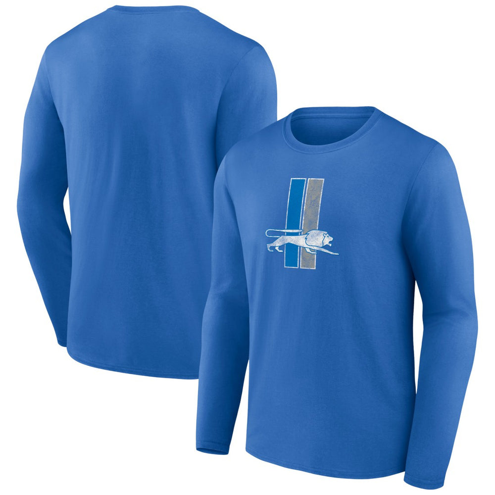 Detroit Lions Throwback Long Sleeve T-Shirt - Blue - NFL