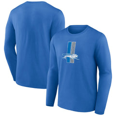 Detroit Lions Throwback Long Sleeve T-Shirt - Blue - NFL