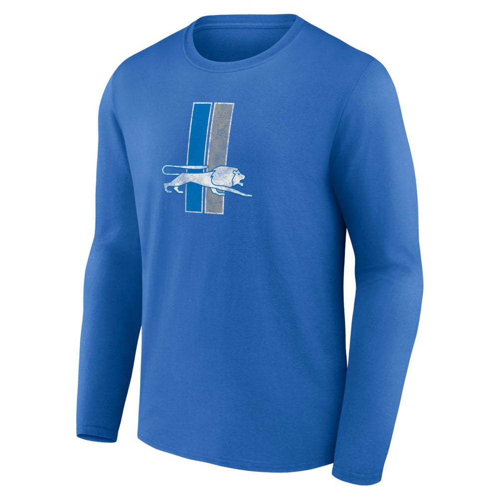 Detroit Lions Throwback Long Sleeve T-Shirt - Blue - NFL