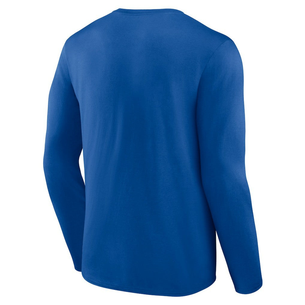 New England Patriots Throwback Long Sleeve T-Shirt - Royal - NFL