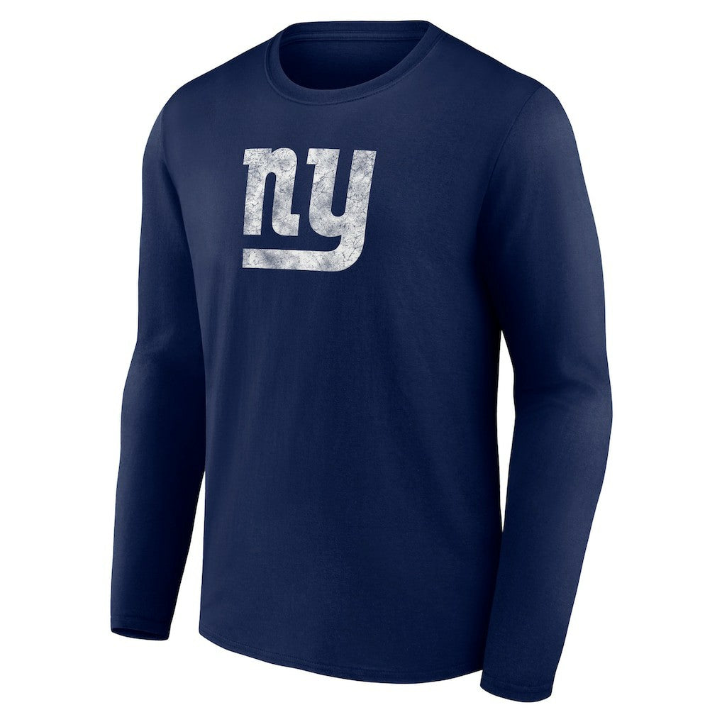 New York Giants Throwback Long Sleeve T-Shirt - Navy - NFL
