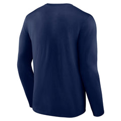 New York Giants Throwback Long Sleeve T-Shirt - Navy - NFL