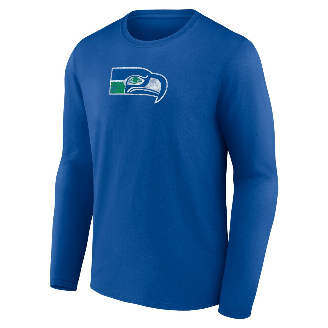Seattle Seahawks Throwback Long Sleeve T-Shirt - Royal - NFL