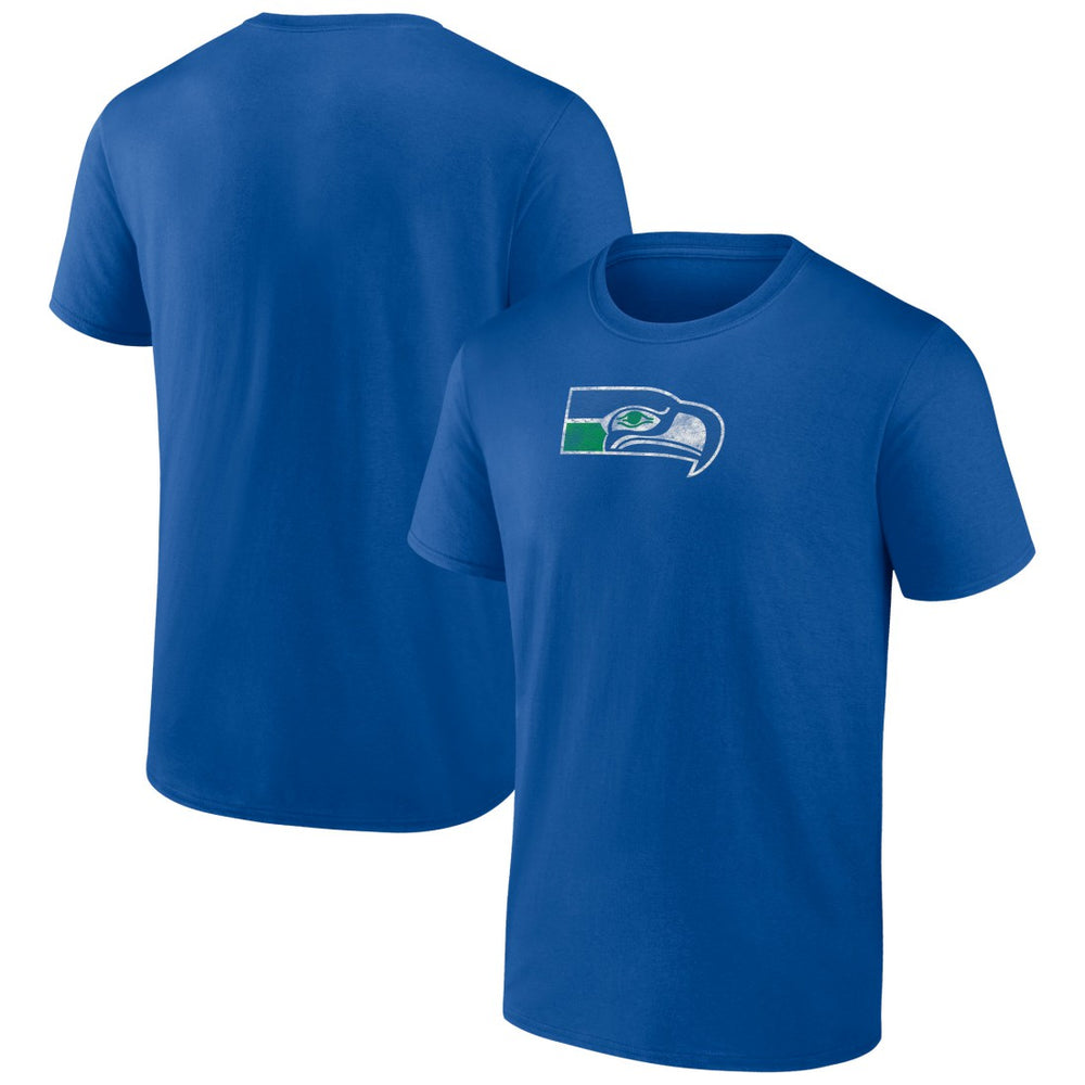 Seattle Seahawks Throwback T-Shirt - Royal - NFL