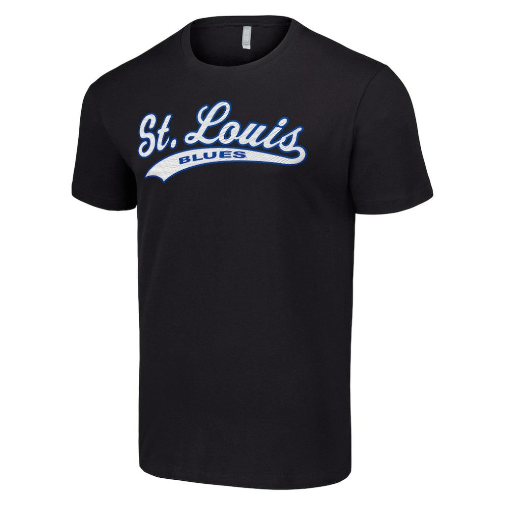 St. Louis Blues Starter Tailsweep T-Shirt - Black | NHL Clearance