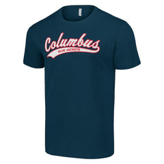 Columbus Blue Jackets Starter Tailsweep T-Shirt - Navy | NHL Lifestyle