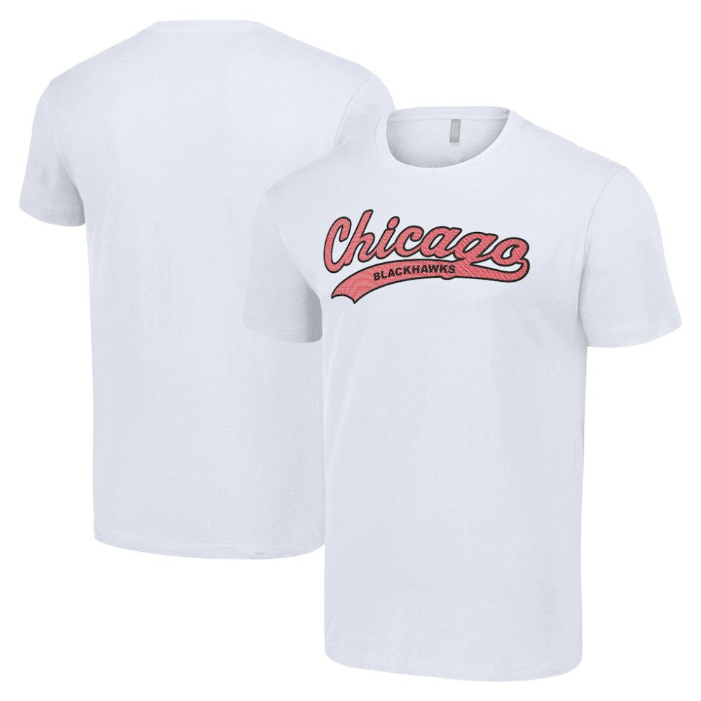 Chicago Blackhawks Starter Tailsweep T-Shirt - White | NHL Clearance