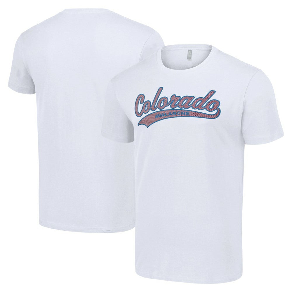 Colorado Avalanche Starter Tailsweep T-Shirt - White | NHL Lifestyle