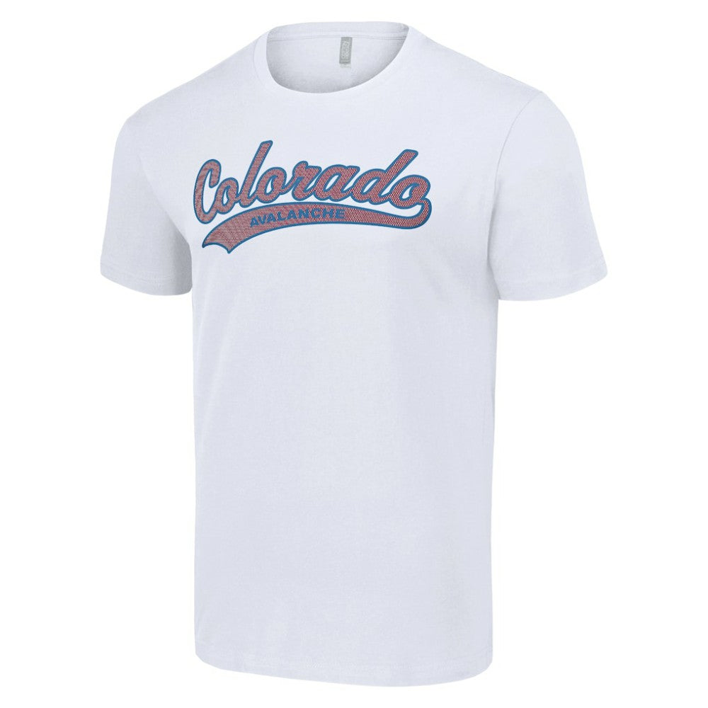 Colorado Avalanche Starter Tailsweep T-Shirt - White | NHL Lifestyle