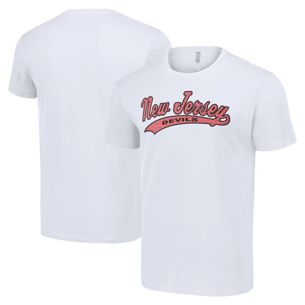 New Jersey Devils Starter Tailsweep T-Shirt - White | NHL Lifestyle