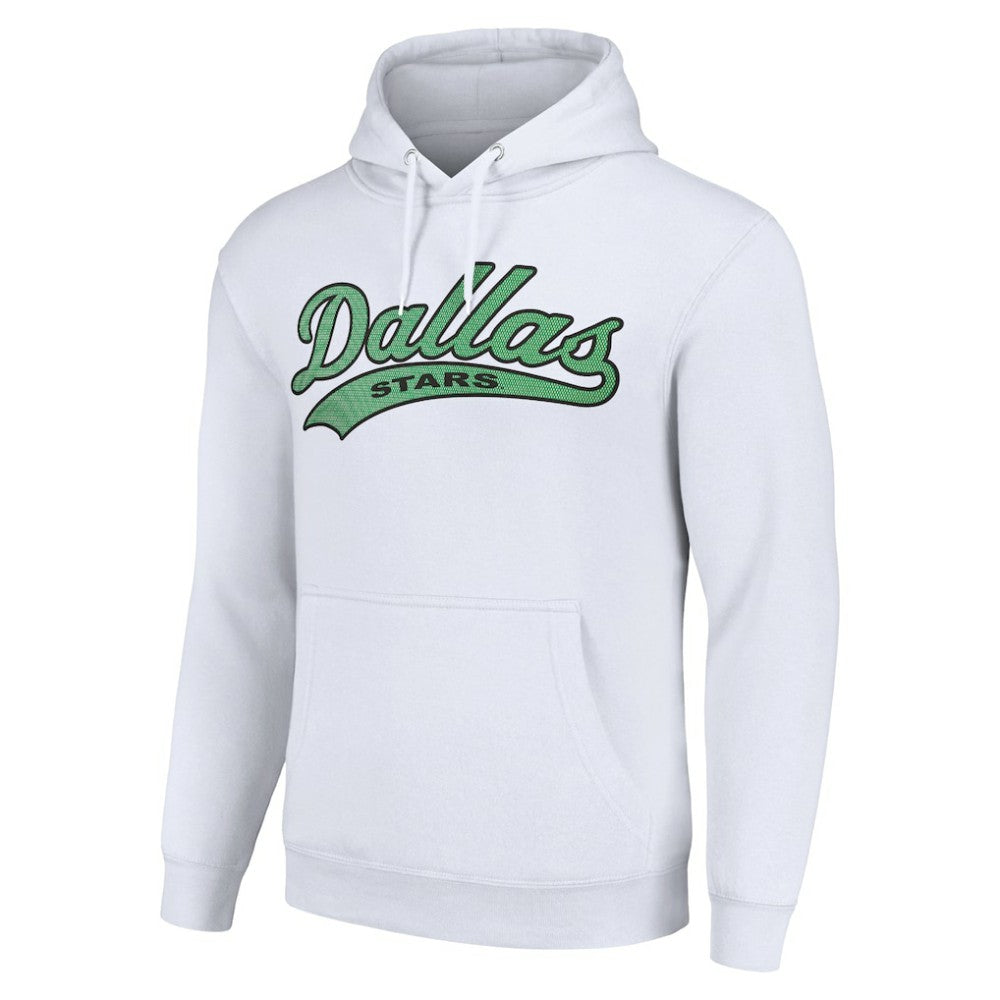 Dallas Stars Starter Tailsweep Fleece Tri-Blend Pullover Hoodie - White | NHL near me