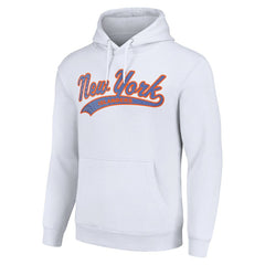 New York Islanders Starter Tailsweep Fleece Tri-Blend Pullover Hoodie - White | NHL discount