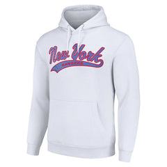 New York Rangers Starter Tailsweep Fleece Tri-Blend Pullover Hoodie - White | NHL discount