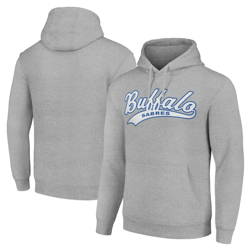 Buffalo Sabres Starter Tailsweep Fleece Tri-Blend Pullover Hoodie - Heather Gray | NHL near me