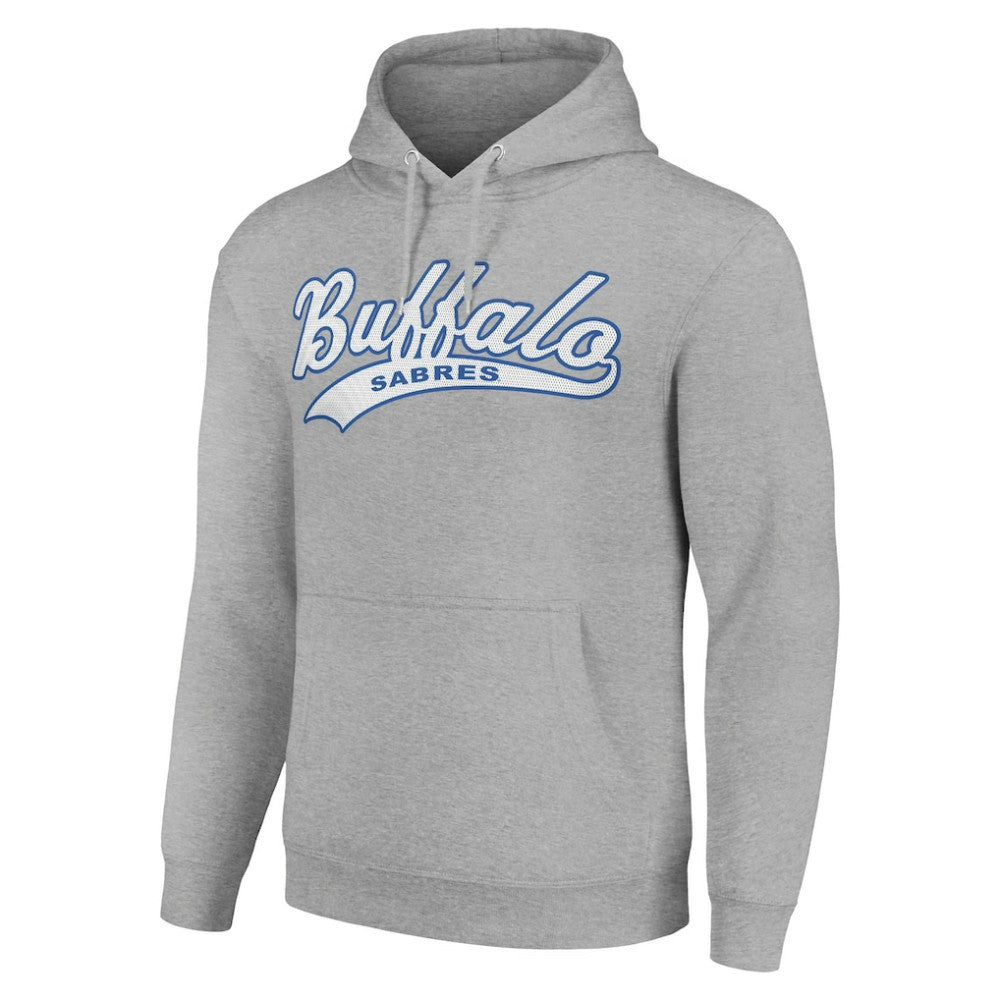 Buffalo Sabres Starter Tailsweep Fleece Tri-Blend Pullover Hoodie - Heather Gray | NHL near me