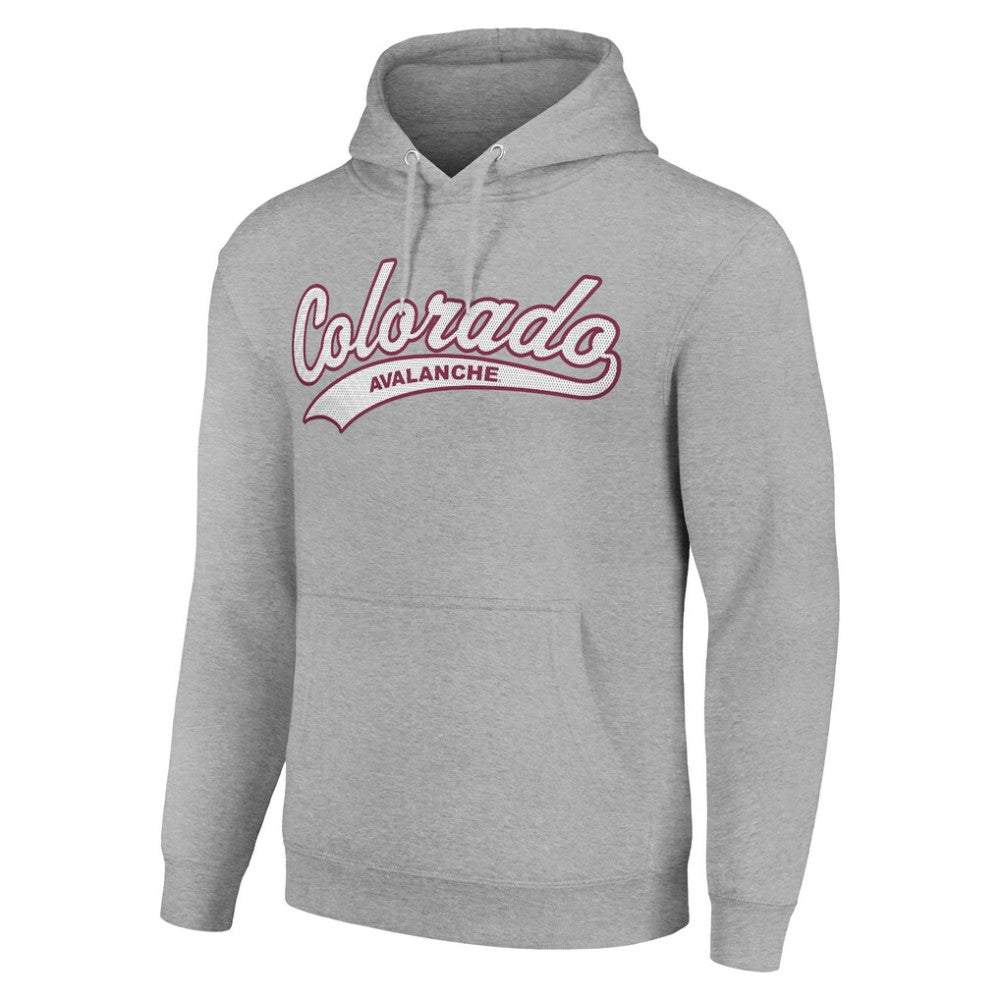 Colorado Avalanche Starter Tailsweep Fleece Tri-Blend Pullover Hoodie - Heather Gray | NHL near me