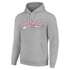 Colorado Avalanche Starter Tailsweep Fleece Tri-Blend Pullover Hoodie - Heather Gray | NHL near me