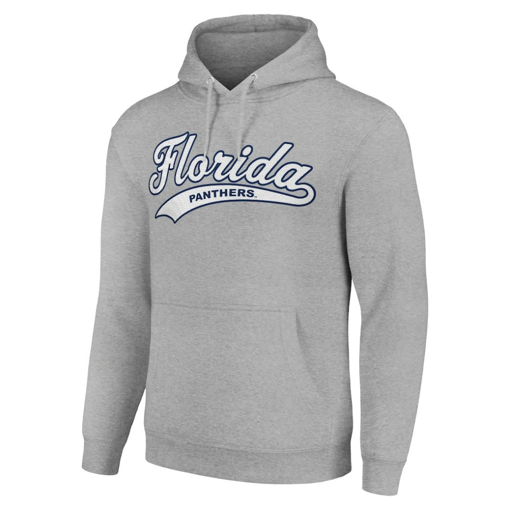 Florida Panthers Starter Tailsweep Fleece Tri-Blend Pullover Hoodie - Heather Gray | NHL Lifestyle