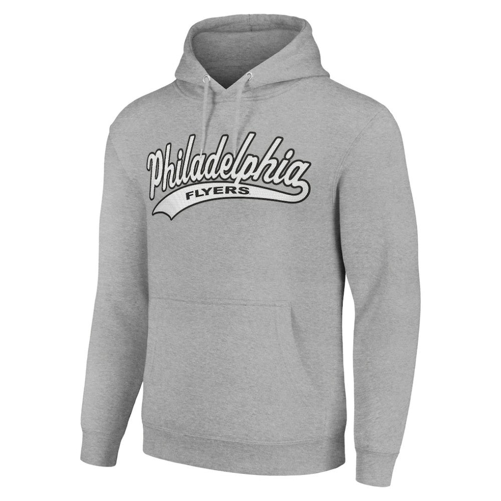 Philadelphia Flyers Starter Tailsweep Fleece Tri-Blend Pullover Hoodie - Heather Gray | NHL on sale