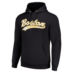 Boston Bruins Starter Tailsweep Fleece Tri-Blend Pullover Hoodie - Black | NHL discount