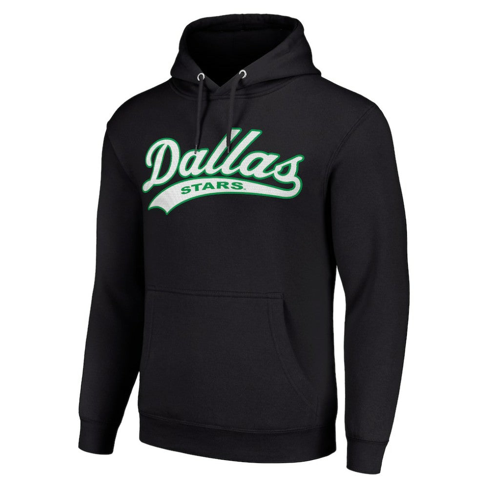 Dallas Stars Starter Tailsweep Fleece Tri-Blend Pullover Hoodie - Black | NHL online