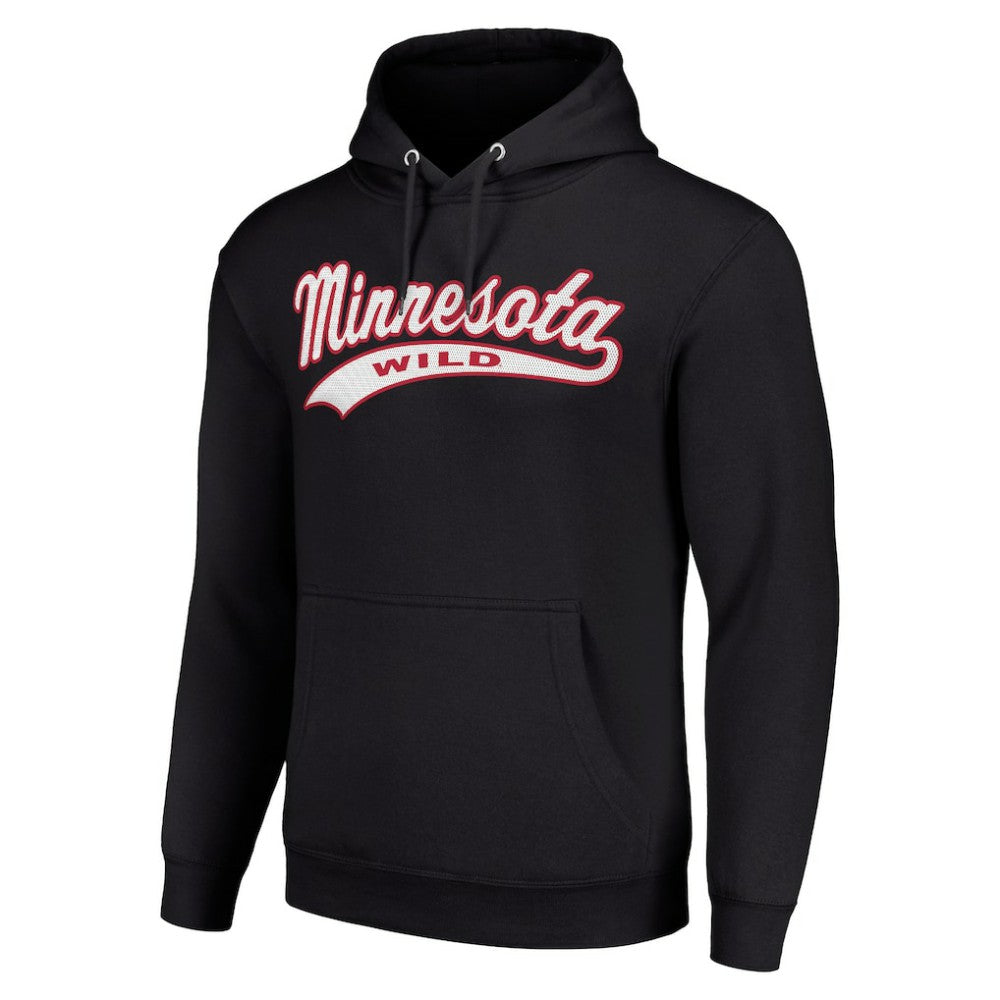 Minnesota Wild Starter Tailsweep Fleece Tri-Blend Pullover Hoodie - Black | NHL sale