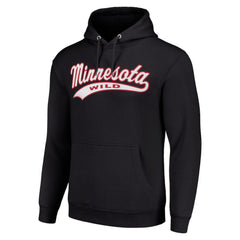 Minnesota Wild Starter Tailsweep Fleece Tri-Blend Pullover Hoodie - Black | NHL sale