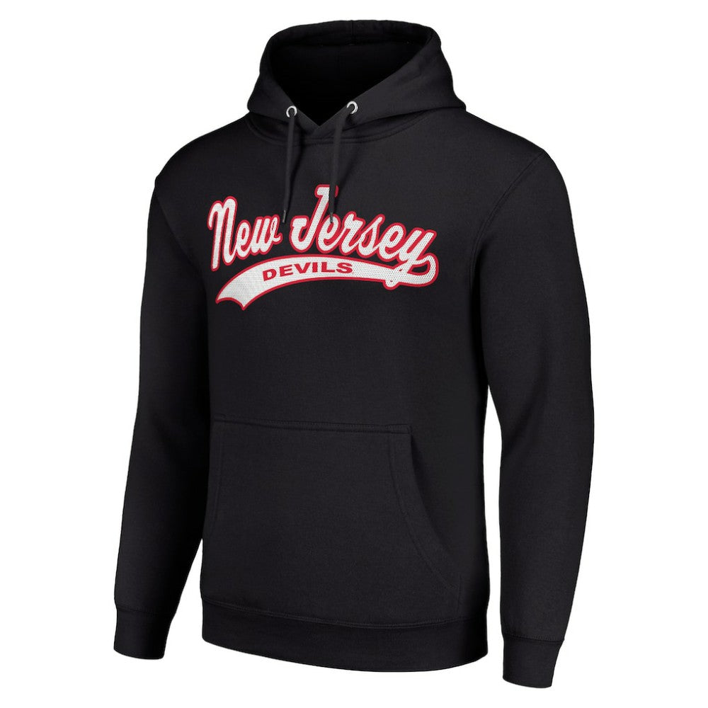 New Jersey Devils Starter Tailsweep Fleece Tri-Blend Pullover Hoodie - Black | NHL online