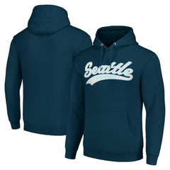 Seattle Kraken Starter Tailsweep Fleece Tri-Blend Pullover Hoodie - Deep Sea Blue | NHL Lifestyle