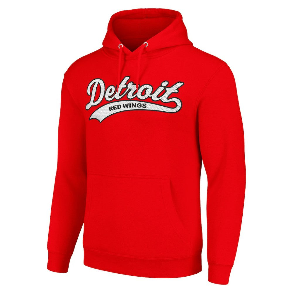 Detroit Red Wings Starter Tailsweep Fleece Tri-Blend Pullover Hoodie - Red | NHL online