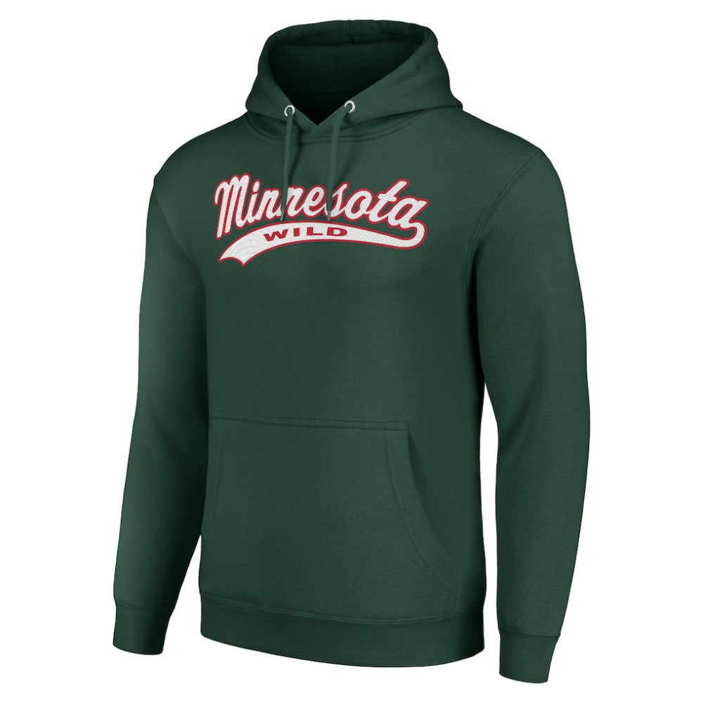 Minnesota Wild Starter Tailsweep Fleece Tri-Blend Pullover Hoodie - Green | NHL near me