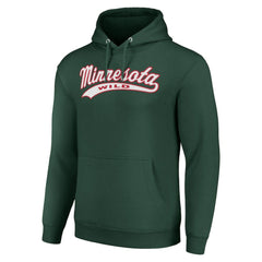 Minnesota Wild Starter Tailsweep Fleece Tri-Blend Pullover Hoodie - Green | NHL near me