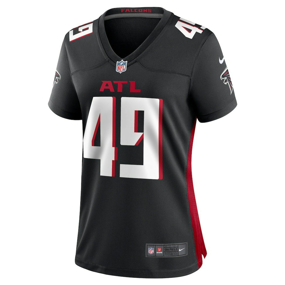 Liam McCullough Atlanta Falcons Women's Team Game Jersey - Black - Nike