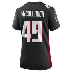 Liam McCullough Atlanta Falcons Women's Team Game Jersey - Black - Nike