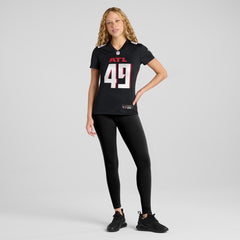 Liam McCullough Atlanta Falcons Women's Team Game Jersey - Black - Nike