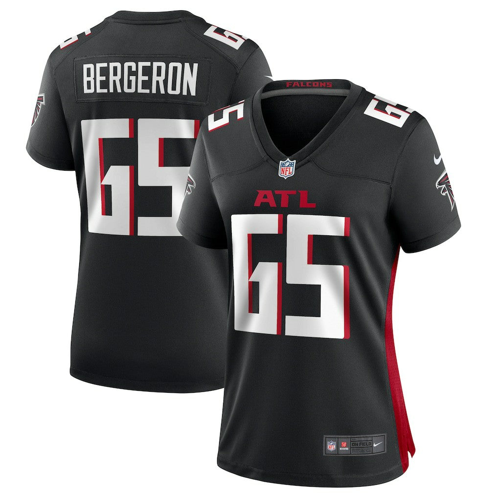 Matthew Bergeron Atlanta Falcons Women's Team Game Jersey - Black - Nike