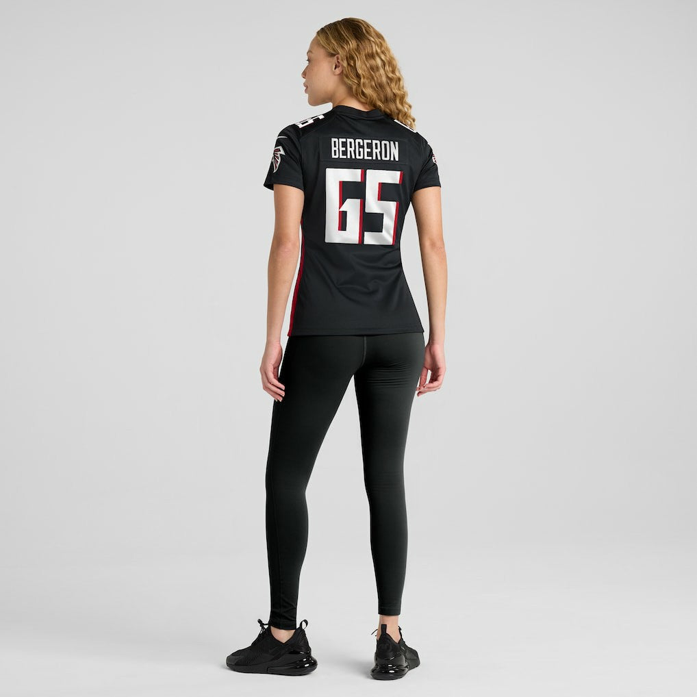 Matthew Bergeron Atlanta Falcons Women's Team Game Jersey - Black - Nike