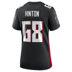 Kyle Hinton Atlanta Falcons Women's Team Game Jersey - Black - Nike