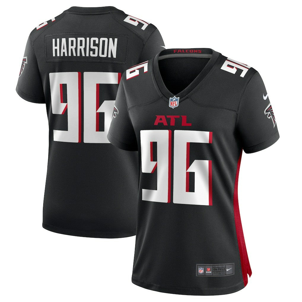 Zach Harrison Atlanta Falcons Women's Team Game Jersey - Black - Nike