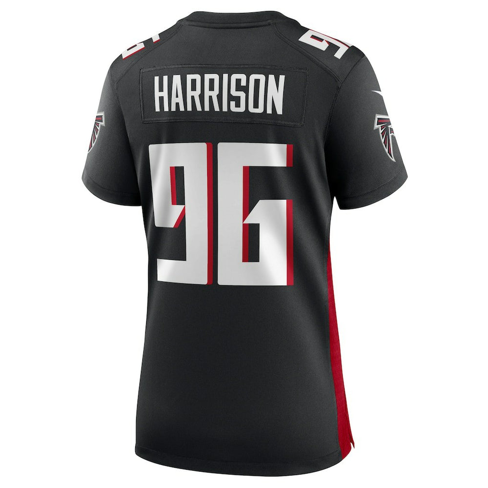 Zach Harrison Atlanta Falcons Women's Team Game Jersey - Black - Nike