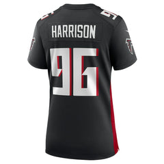 Zach Harrison Atlanta Falcons Women's Team Game Jersey - Black - Nike