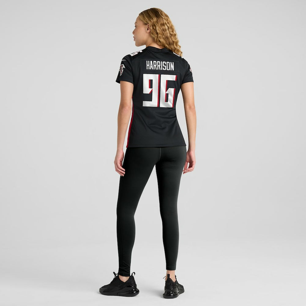 Zach Harrison Atlanta Falcons Women's Team Game Jersey - Black - Nike