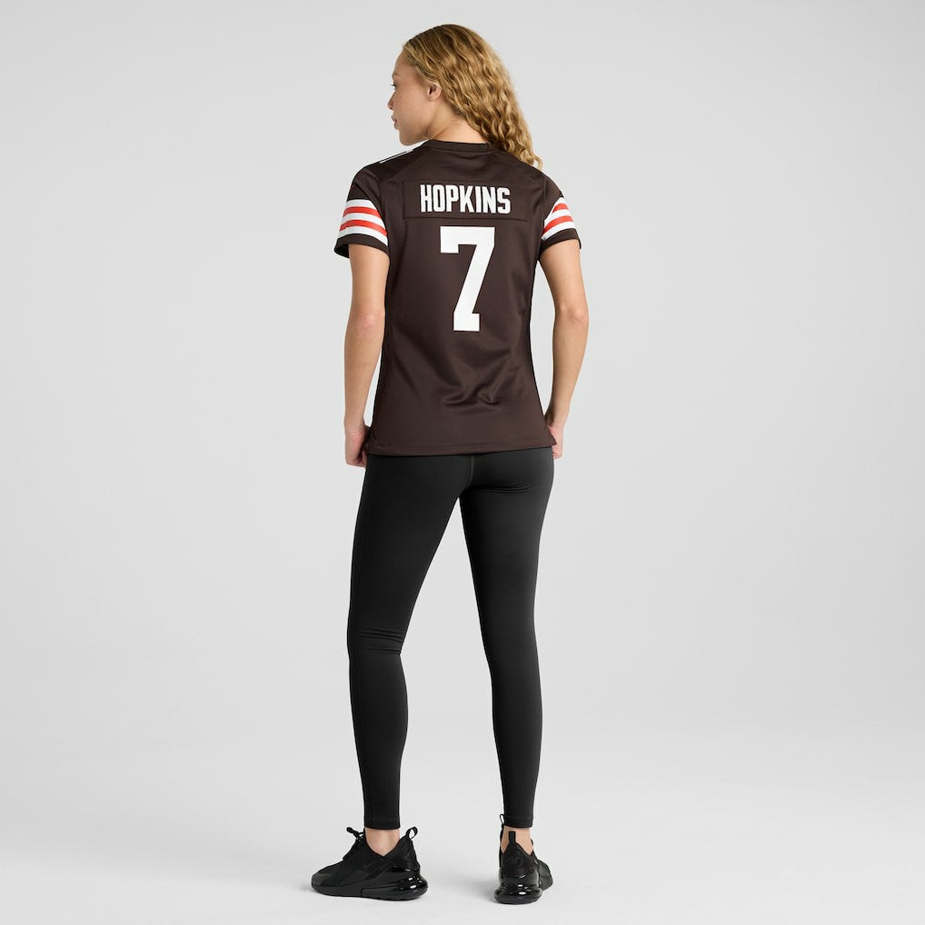 Dustin Hopkins Cleveland Browns Women's Team Game Jersey - Brown - Nike