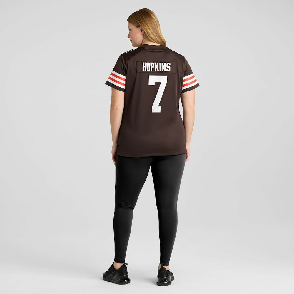 Dustin Hopkins Cleveland Browns Women's Team Game Jersey - Brown - Nike
