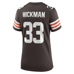 Ronnie Hickman Cleveland Browns Women's Team Game Jersey - Brown - Nike