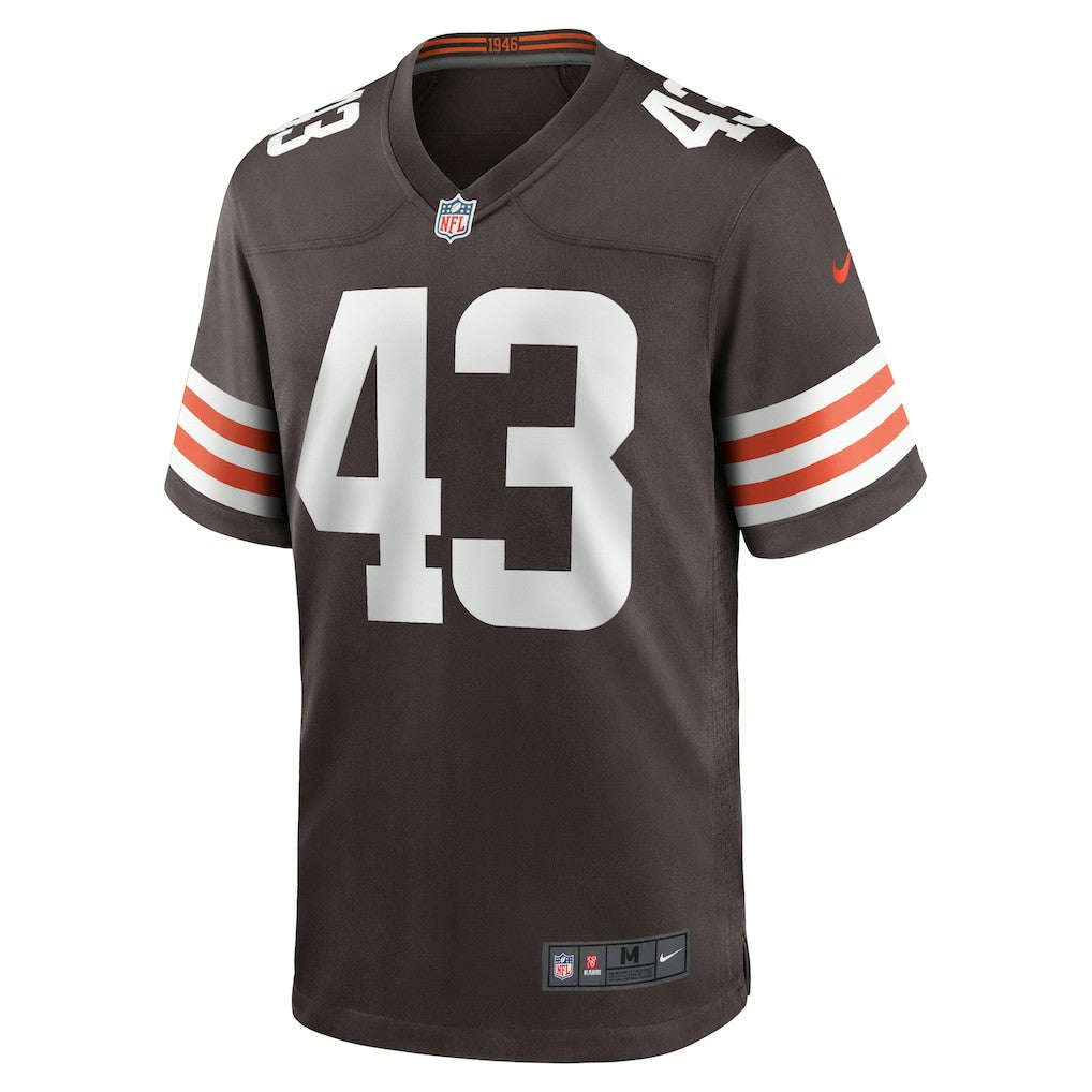 Mohamoud Diabate Cleveland Browns Team Game Jersey - Brown - Nike
